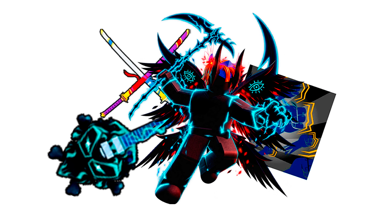 Ghoul V4 Full Gear + Skull Guitar + Cursed Dual Katana (CDK) + Godhuman + Level Máximo