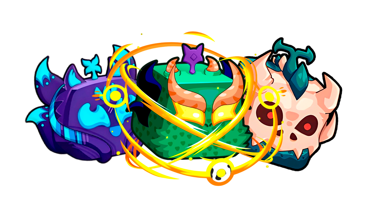 Dragon, Kitsune ou T-Rex + Level Máximo