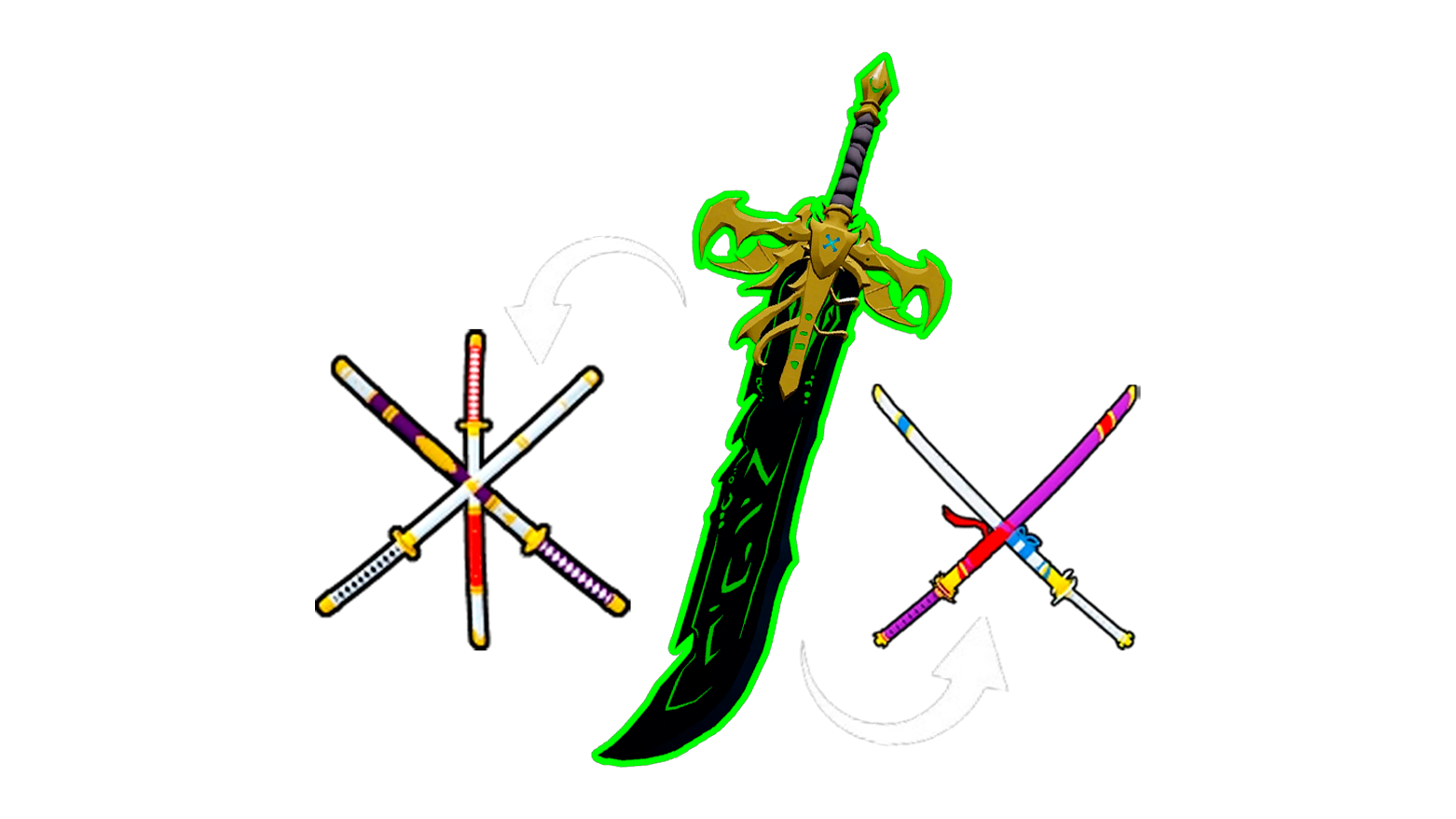 Cursed Dual Katana (CDK), True Triple Katana (TTK) ou Dark Blade Aleatória + Godhuman + Level Máximo